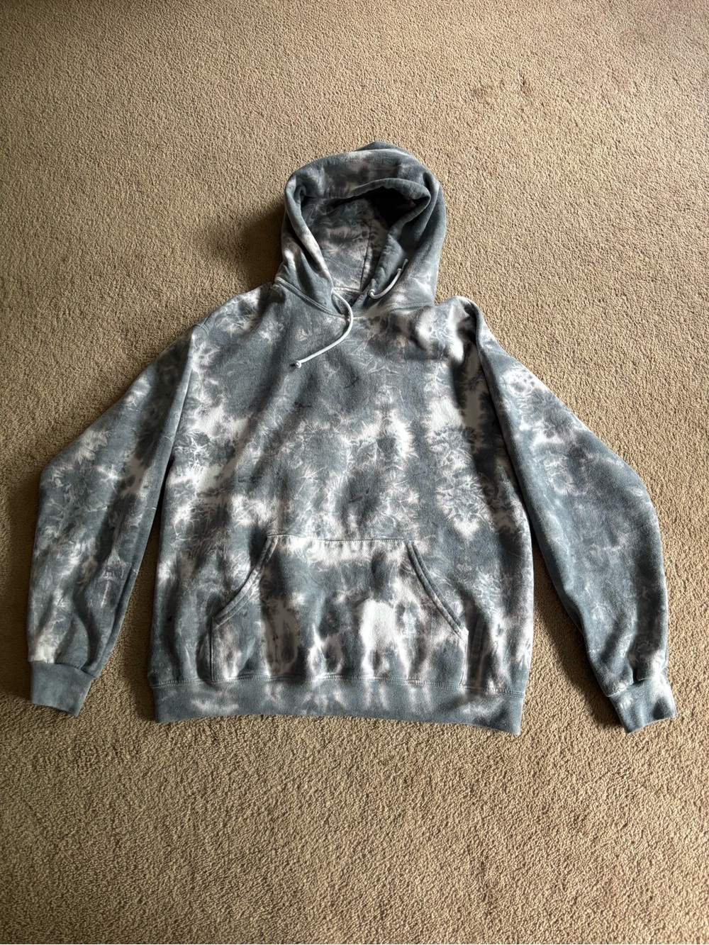 Blueish/gray tie-Dye hoodie sweatshirt